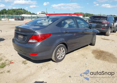 2012 Hyundai Accent Gls from USA, damaged, VIN KMHCT4AE8CU207556